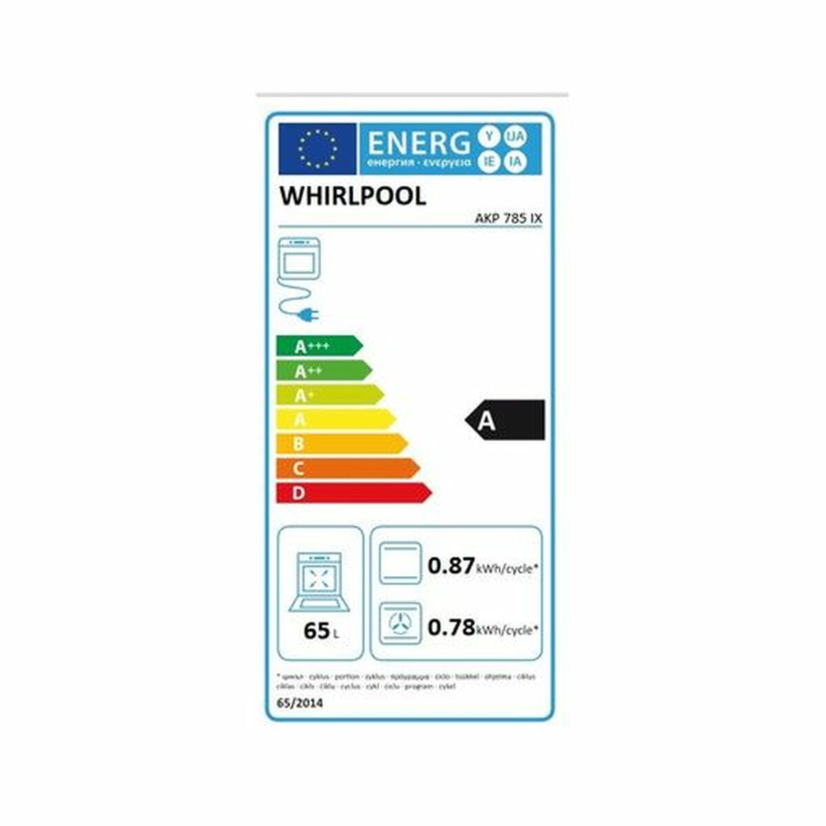 Horno Multifunción Whirlpool Corporation AKP 785 IX 3200 W 65 L - Imagen 2